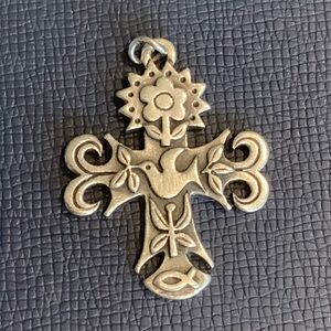 Vintage Sterling Silver James Avery La Primavera cross